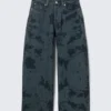 Vaqueros holgados de cintura baja Peggy – Tie Dye Egeo Vaqueros holgados de cintura baja Peggy – Tie Dye Egeo