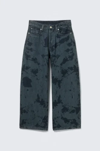 Vaqueros holgados de cintura baja Peggy – Tie Dye Egeo