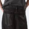 Vaqueros holgados de cintura media con bolsillos de imitación de cuero Astro – Lavado negro – Negro Vaqueros holgados de cintura media con bolsillos de imitación de cuero Astro – Lavado negro – Negro