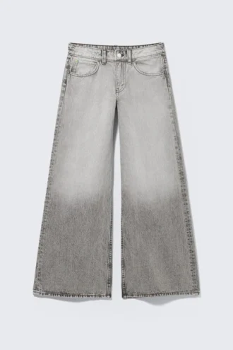 Vaqueros holgados de cintura regular Poser – Gris Post | Cheap Monday Gb