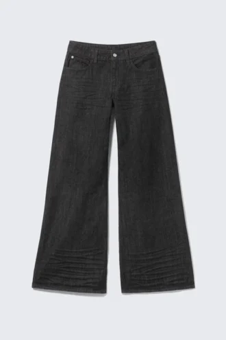 Vaqueros holgados de cintura regular Poser – Lavado negro extra | Cheap Monday GB