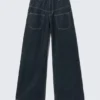 Vaqueros holgados de pierna ancha Solar Deconstructed – Blue Rinse – Azul oscuro