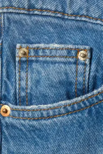Vaqueros holgados de talle bajo Imoo – Azul Kallithea – Azul medio