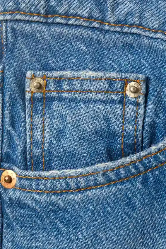 Vaqueros holgados de talle bajo Imoo – Azul Kallithea – Azul medio Vaqueros holgados de talle bajo Imoo – Azul Kallithea – Azul medio