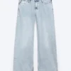 Vaqueros holgados de talle bajo Imoo – Dream Blue – Azul claro