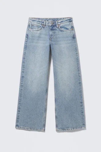 Vaqueros holgados de talle bajo Imoo – Fresh Blue – Azul claro