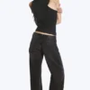 Vaqueros holgados de talle bajo Imoo – Negro lavado Vaqueros holgados de talle bajo Imoo – Negro lavado