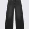 Vaqueros holgados de talle bajo Imoo – Negro lavado Vaqueros holgados de talle bajo Imoo – Negro lavado