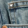 Vaqueros holgados de talle bajo Peggy – Azul caos – Azul claro