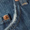 Vaqueros holgados de talle bajo y corte ancho – Azul mina – Azul medio Vaqueros holgados de talle bajo y corte ancho – Azul mina – Azul medio