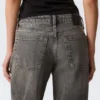 Vaqueros holgados de talle bajo y corte ancho – Negro Redondo – Negro Vaqueros holgados de talle bajo y corte ancho – Negro Redondo – Negro