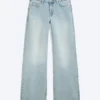Vaqueros holgados de talle bajo y pierna ancha – Azul Dream – Azul claro Vaqueros holgados de talle bajo y pierna ancha – Azul Dream – Azul claro