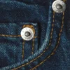 Vaqueros holgados de talle bajo y pierna ancha – Azul zafiro
