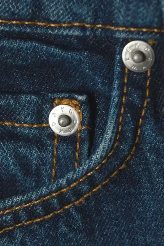 Vaqueros holgados de talle bajo y pierna ancha – Azul zafiro