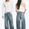 Vaqueros holgados de talle medio con efecto retorcido Astro Loose Baggy – Azul Gloria – Azul medio Vaqueros holgados de talle medio con efecto retorcido Astro Loose Baggy – Azul Gloria – Azul medio