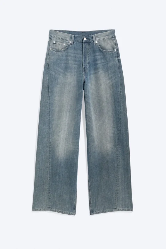 Vaqueros holgados de talle medio con efecto retorcido Astro Loose Baggy – Azul Gloria – Azul medio Vaqueros holgados de talle medio con efecto retorcido Astro Loose Baggy – Azul Gloria – Azul medio