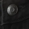 Vaqueros holgados de talle medio – Lavado negro – Negro