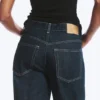 Vaqueros holgados de talle medio y corte ancho Rail – Azul lavado – Azul oscuro Vaqueros holgados de talle medio y corte ancho Rail – Azul lavado – Azul oscuro