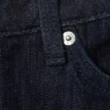 Vaqueros holgados de talle medio y pierna ancha – Lavado slub – Azul oscuro Vaqueros holgados de talle medio y pierna ancha – Lavado slub – Azul oscuro
