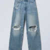 Vaqueros holgados y rotos Astro Loose Baggy – Azul Seventeen Vaqueros holgados y rotos Astro Loose Baggy – Azul Seventeen