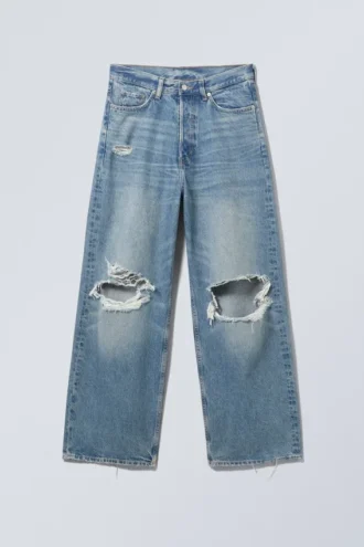 Vaqueros holgados y rotos Astro Loose Baggy – Azul Seventeen Vaqueros holgados y rotos Astro Loose Baggy – Azul Seventeen