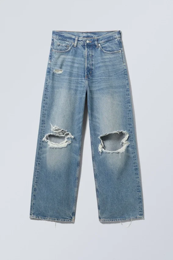 Vaqueros holgados y rotos Astro Loose Baggy – Azul Seventeen Vaqueros holgados y rotos Astro Loose Baggy – Azul Seventeen