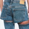 Vaqueros Imoo de talle bajo, corte holgado y pierna ancha – Azul medio Vaqueros Imoo de talle bajo, corte holgado y pierna ancha – Azul medio