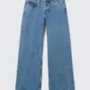 Vaqueros Imoo de talle bajo, holgados y de corte ancho – Azul 90S – Azul medio Vaqueros Imoo de talle bajo, holgados y de corte ancho – Azul 90S – Azul medio