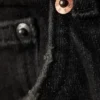 Vaqueros Katsumi de talle bajo, corte ajustado y pernera acampanada – Negro fantasma – Negro Vaqueros Katsumi de talle bajo, corte ajustado y pernera acampanada – Negro fantasma – Negro