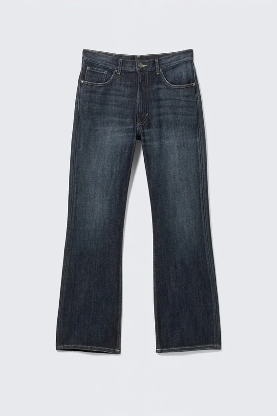 Vaqueros Mercury de talle medio y corte acampanado holgado – Azul marino – Azul oscuro Vaqueros Mercury de talle medio y corte acampanado holgado – Azul marino – Azul oscuro