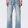 Vaqueros Meteor de talle bajo, corte recto y holgado – Azul Kimberley – Azul medio Vaqueros Meteor de talle bajo, corte recto y holgado – Azul Kimberley – Azul medio