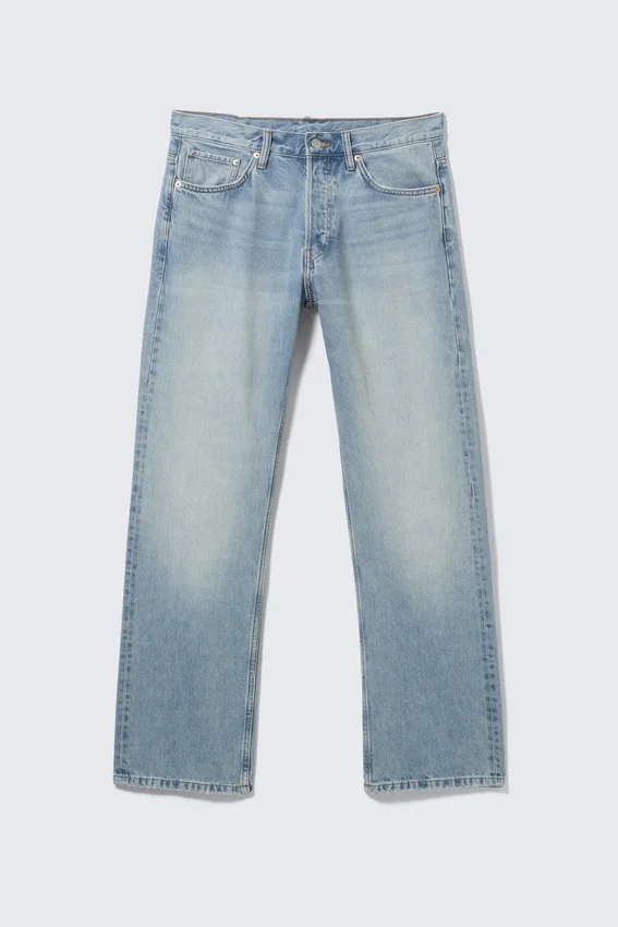 Vaqueros Meteor de talle bajo, corte recto y holgado – Azul Kimberley – Azul medio Vaqueros Meteor de talle bajo, corte recto y holgado – Azul Kimberley – Azul medio