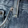Vaqueros Meteor de talle bajo, corte recto y holgado – Azul tabla – Azul medio