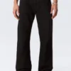 Vaqueros Meteor de talle bajo, corte recto y holgado – Lavado negro – Negro Vaqueros Meteor de talle bajo, corte recto y holgado – Lavado negro – Negro