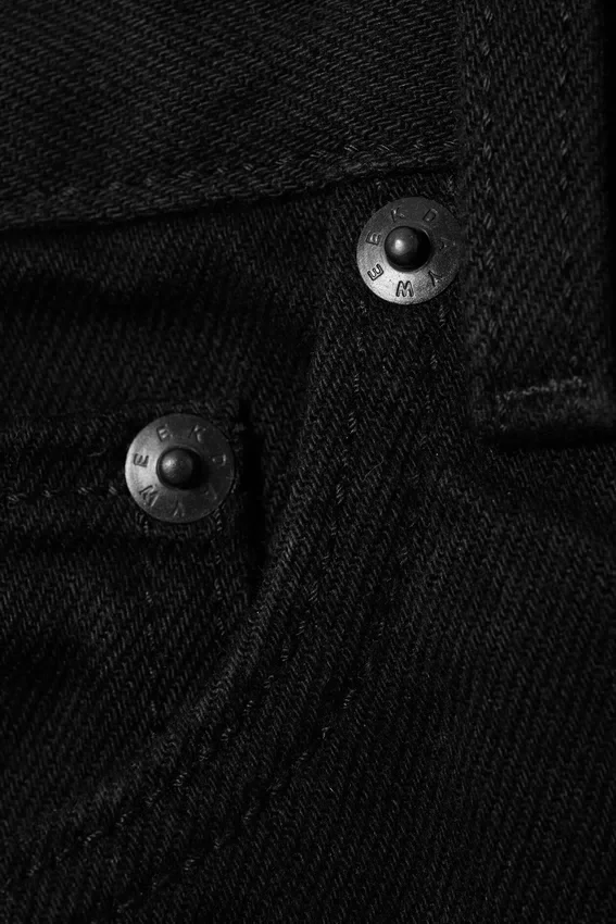 Vaqueros Meteor de talle bajo, corte recto y holgado – Lavado negro – Negro Vaqueros Meteor de talle bajo, corte recto y holgado – Lavado negro – Negro
