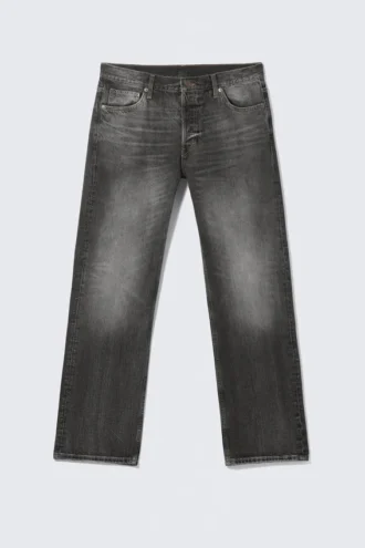 Vaqueros Meteor de talle bajo, corte recto y holgado – Negro oscuro – Negro Vaqueros Meteor de talle bajo, corte recto y holgado – Negro oscuro – Negro