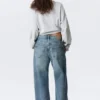 Vaqueros Missy de talle bajo, corte recto y holgado – Azul montaña – Azul medio Vaqueros Missy de talle bajo, corte recto y holgado – Azul montaña – Azul medio