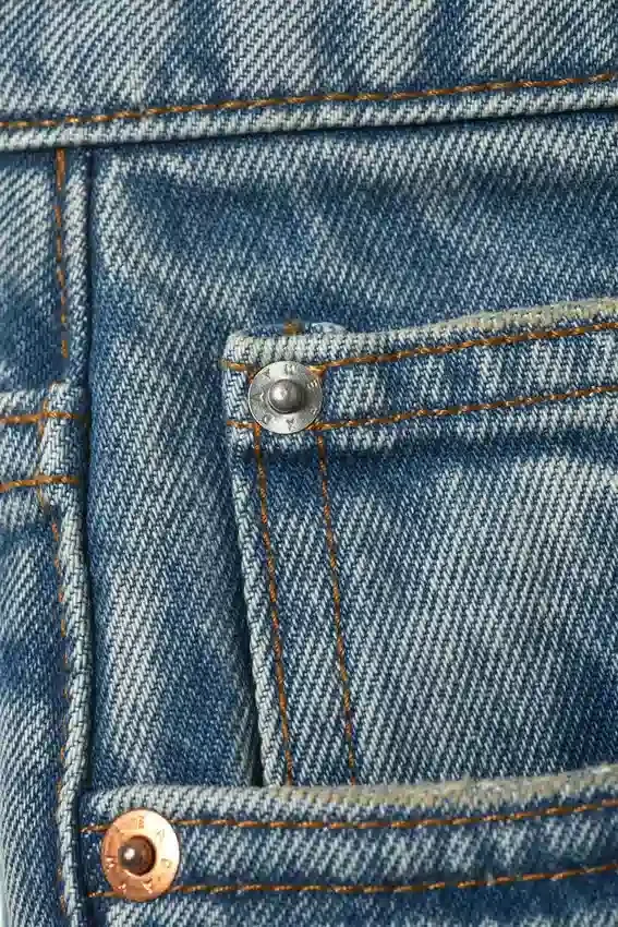 Vaqueros Missy de talle bajo, corte recto y holgado – Azul montaña – Azul medio Vaqueros Missy de talle bajo, corte recto y holgado – Azul montaña – Azul medio