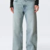 Vaqueros Missy de talle bajo, corte recto y holgado – Notus Blue – Azul claro Vaqueros Missy de talle bajo, corte recto y holgado – Notus Blue – Azul claro
