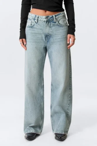 Vaqueros Missy de talle bajo, corte recto y holgado – Notus Blue – Azul claro Vaqueros Missy de talle bajo, corte recto y holgado – Notus Blue – Azul claro