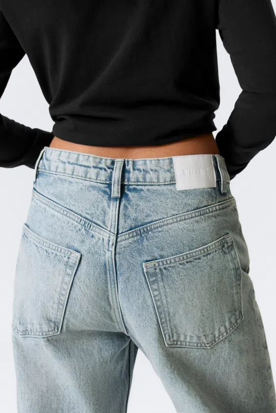 Vaqueros Missy de talle bajo, corte recto y holgado – Notus Blue – Azul claro Vaqueros Missy de talle bajo, corte recto y holgado – Notus Blue – Azul claro