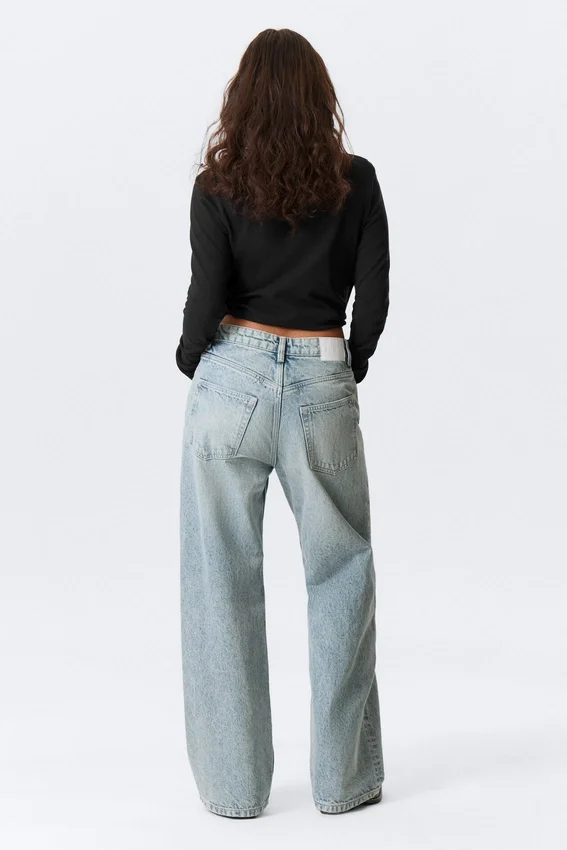Vaqueros Missy de talle bajo, corte recto y holgado – Notus Blue – Azul claro Vaqueros Missy de talle bajo, corte recto y holgado – Notus Blue – Azul claro