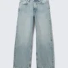Vaqueros Missy de talle bajo, corte recto y holgado – Notus Blue – Azul claro Vaqueros Missy de talle bajo, corte recto y holgado – Notus Blue – Azul claro