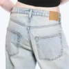 Vaqueros Missy de talle bajo, holgados y rectos – Azul roto – Azul claro Vaqueros Missy de talle bajo, holgados y rectos – Azul roto – Azul claro