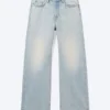 Vaqueros Missy de talle bajo, holgados y rectos – Azul roto – Azul claro Vaqueros Missy de talle bajo, holgados y rectos – Azul roto – Azul claro