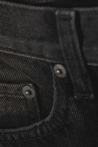 Vaqueros Moon de talle medio y corte acampanado – Deep Night – Negro Vaqueros Moon de talle medio y corte acampanado – Deep Night – Negro