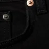 Vaqueros Neptune de talle bajo, corte ajustado y pierna recta – Lavado negro – Negro Vaqueros Neptune de talle bajo, corte ajustado y pierna recta – Lavado negro – Negro