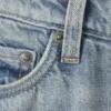 Vaqueros Nova de talle bajo, corte ajustado y acampanado – Azul ladrillo – Azul claro Vaqueros Nova de talle bajo, corte ajustado y acampanado – Azul ladrillo – Azul claro