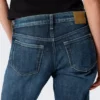 Vaqueros Nova de talle bajo, corte ajustado y acampanado – Azul marino – Azul oscuro Vaqueros Nova de talle bajo, corte ajustado y acampanado – Azul marino – Azul oscuro
