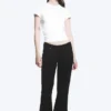 Vaqueros Nova de talle bajo, corte ajustado y acampanado – Lavado negro – Negro Vaqueros Nova de talle bajo, corte ajustado y acampanado – Lavado negro – Negro